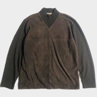 SUEDE/SILK WOOL KNIT(ITALY-50)