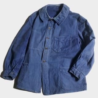 40's F.BLUE TWILL CHORE JKT