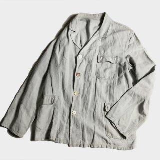 30's GERMAN MIX LINEN LAPEL JKT