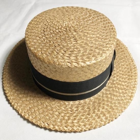 30s Vintage NRAタグ付き Boater Hat ボーターハット