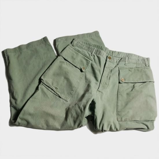 300】アメリカ軍 US MARINE CORPS HBTパンツ USMC