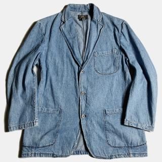 90's INDIGO DENIM LAPELED JKT(USA-L)