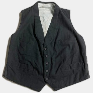 20's FRENCH WOOL LAPELED VEST