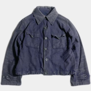 40's F.NAVY WOOL CYCLIST JKT