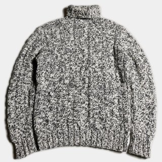 CASHMERE/SILK CABLE KNIT(ITALY-L)