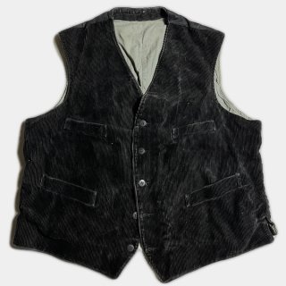 40's FRENCH CORDUROY CHORE VEST