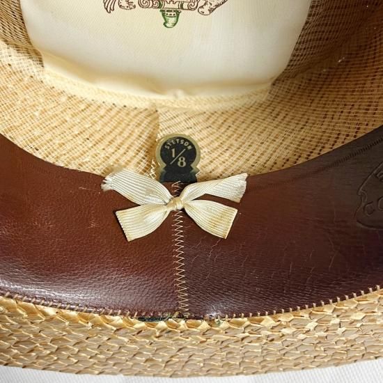 お試し価格!】 30s Vintage NRAタグ付き Boater Hat ボーターハット