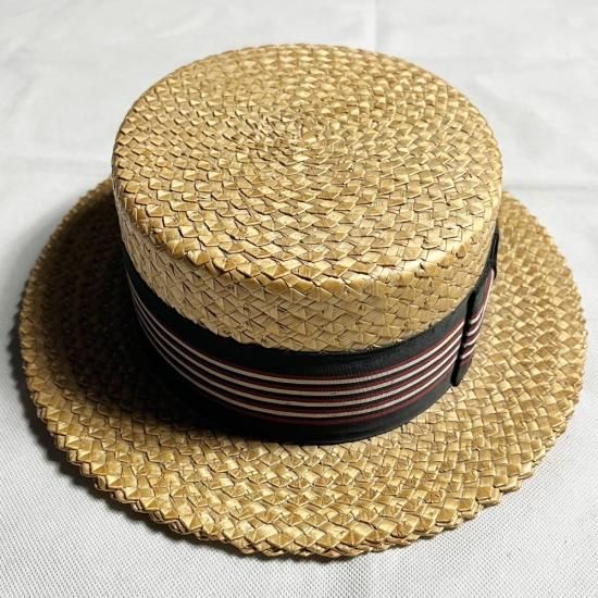 Mallory ボーターハット カンカン帽 USA ヴィンテージ ステットソン Mallory ボーターハット カンカン帽 USA ヴィンテージ