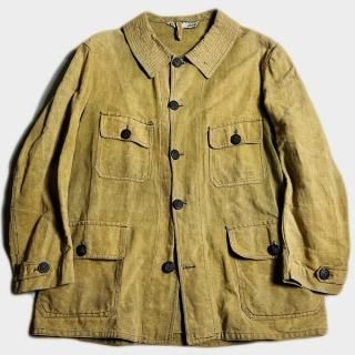 20's FRENCH LINEN HUNTING JKT