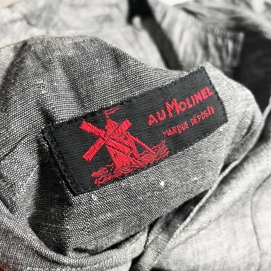 わ*ず様 AU MOLINEL モリネル 黒シャン ブラックシャンブレー ジャケ AU MOLINEL Black Chambray 黒シャン ジャケット