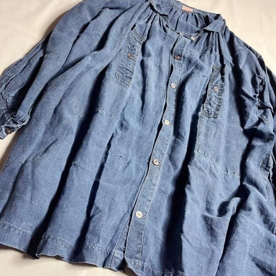 1900's F.INDIGO LINEN BIAUDE S.(F.OPEN), THE FIFTH STREET MARKET