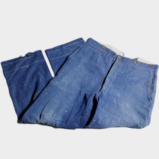 30's F.BLUE METIS CHORE TROUSERS