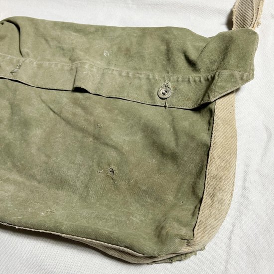 40's FRENCH ARMY TWILL MUSETTE BAG