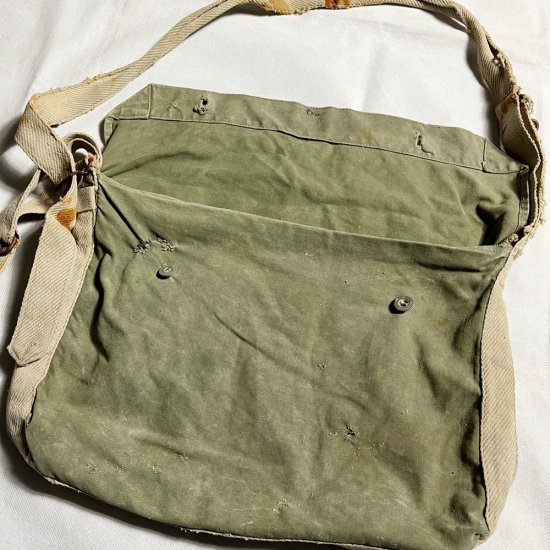 40's FRENCH ARMY TWILL MUSETTE BAG