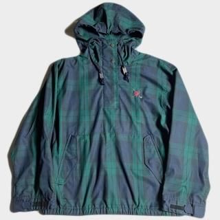 90's PLAID CHECK ANORAK(USA-L)