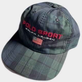 90's CHECK SPELL OUT LOGO CAP(USA)