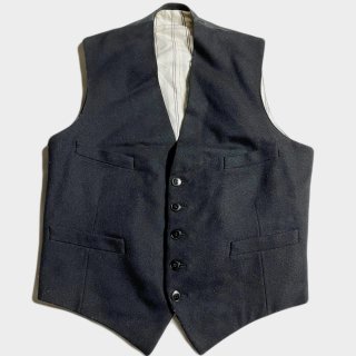 30's FRENCH WOOL SERGE GILET