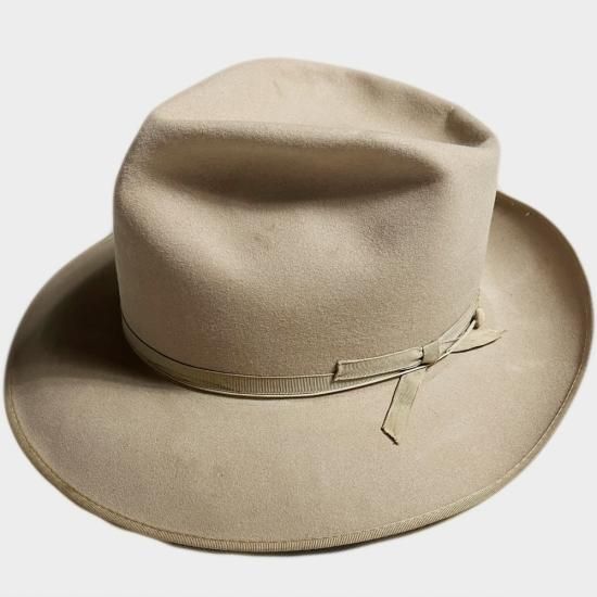 帽子 50s VINTAGE STETSON OPEN ROAD 7 1/4 58cm Vintage 1950s Stetson Open Road Fedora Hat - Raleigh Vintage