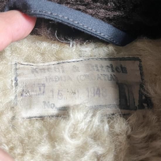 40's LUFTWAFFE MOUTON KANALJACKE, THE FIFTH STREET MARKET