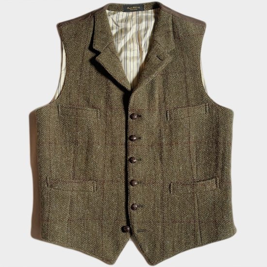 TWEED LAPELED VEST(ITALY-42R), THE FIFTH STREET MARKET