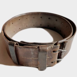 20's FRENCH ARMY LEATHER BELT