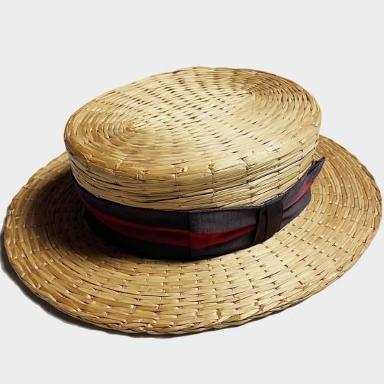 30s Vintage NRAタグ付き Boater Hat ボーターハット 30s Vintage NRAタグ付き Boater Hat ボーターハット