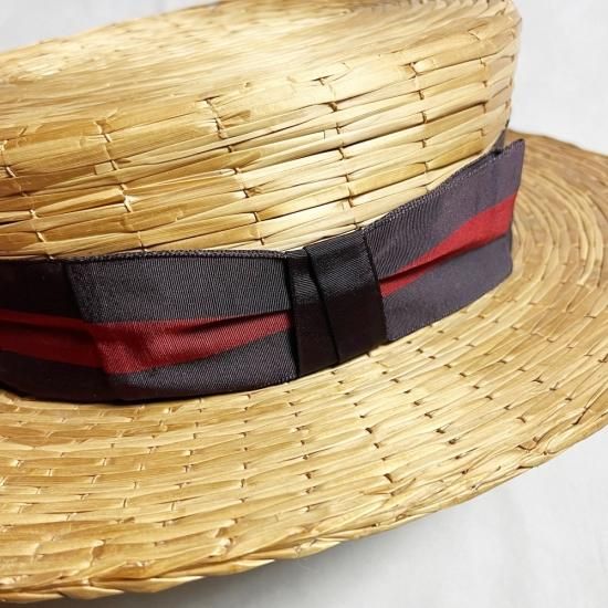 30s Vintage NRAタグ付き Boater Hat ボーターハット 30s Vintage NRAタグ付き Boater Hat ボーターハット メンズ