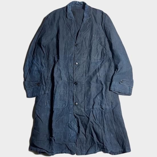 【最終価格】FRENCH GENDAMARIE SHORT CT インディゴ 30's F.BK INDIGO LINEN MAQUIGNON C., THE FIFTH STREET MARKET
