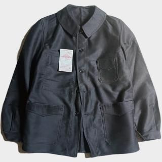 30's BLACK MOLESKIN CHORE J.(NOS)