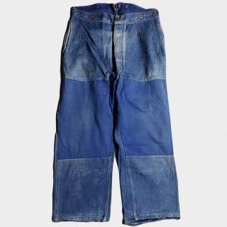 20's F. INDIGO LINEN PATCHWORK C.T.