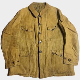 20's FRENCH LINEN HUNTING JKT