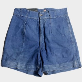 30's F. BLUE TWILL SHORT P.(LADIES)