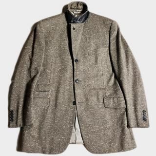 90's CASHMERE TWEED LAPELED J.(50)