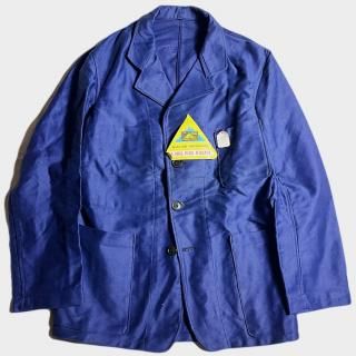 L.40's F.BLUE MOLESKIN LAPEL J.(NOS)