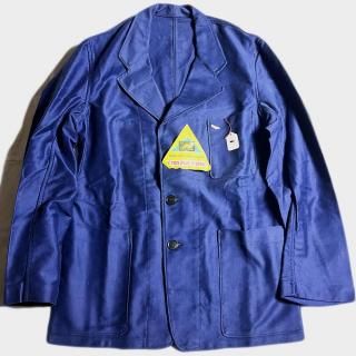 L.40's F.BLUE MOLESKIN LAPEL J.(NOS)