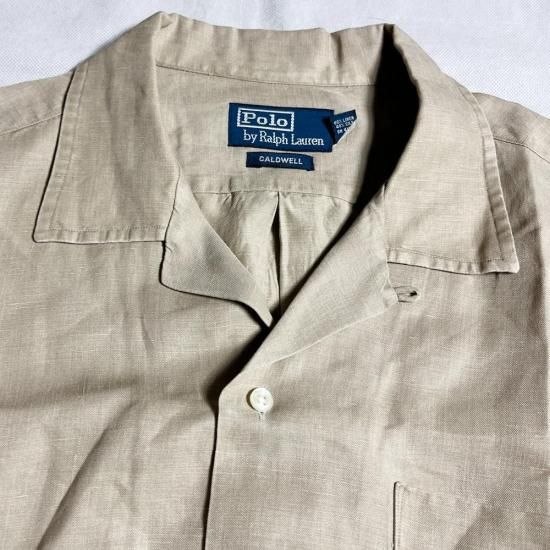 ポロラルフローレン Caldwell オープンカラーシャツ L シルク