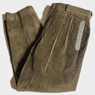 90's PLEATS CORDUROY T.(W36-USA)