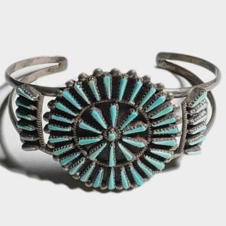OLD ZUNI SUNBURST BANGLE