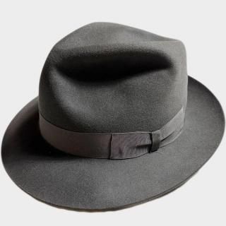 古着　サイズM　 オールド　ビンテージ　レア　ラグジュアリー Borsalino 本日限定SALE】1930's〜40's 希少 BORSALINO ボルサリーノ 帽子
