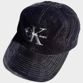 90's CK LOGO VELVET S. CAP(NM-USA)