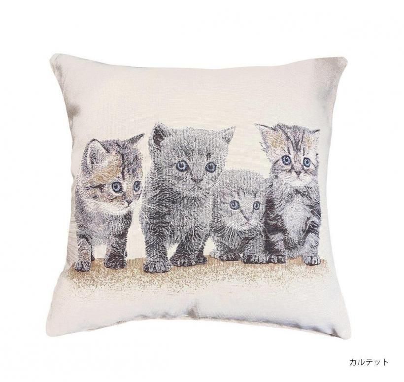 ポルトガル製クッション CATS - ヨーロッパ直輸入のソファーカバー