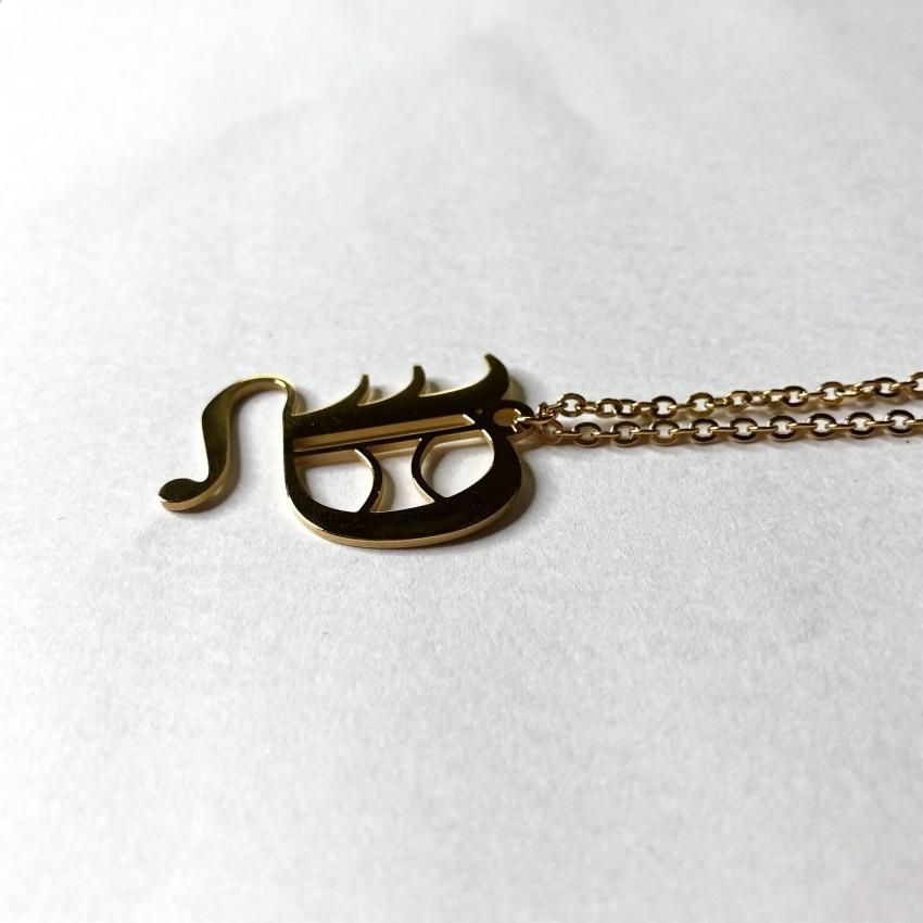 14K Gold Plated Old Englishイニシャルネックレス|海外セレブ 14K Gold Plated Old Englishイニシャルネックレス|海外セレブ