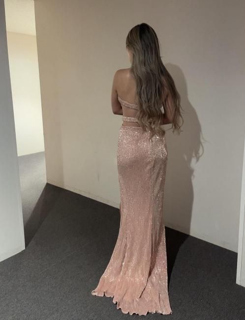 アウトレット/30％OFF】スパンコールスリットロングドレス｜海外セレブ