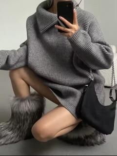 <img class='new_mark_img1' src='https://img.shop-pro.jp/img/new/icons14.gif' style='border:none;display:inline;margin:0px;padding:0px;width:auto;' />【予約商品】ダブルジッパータートルネックニットチュニック