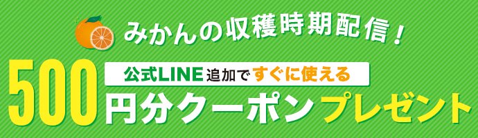 公式LINE追加ですぐに使える500円分クーポンプレゼント