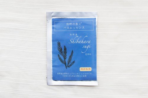 熊野の香り バスエッセンス　熊野産芝原杉の香り（粉末入浴料）