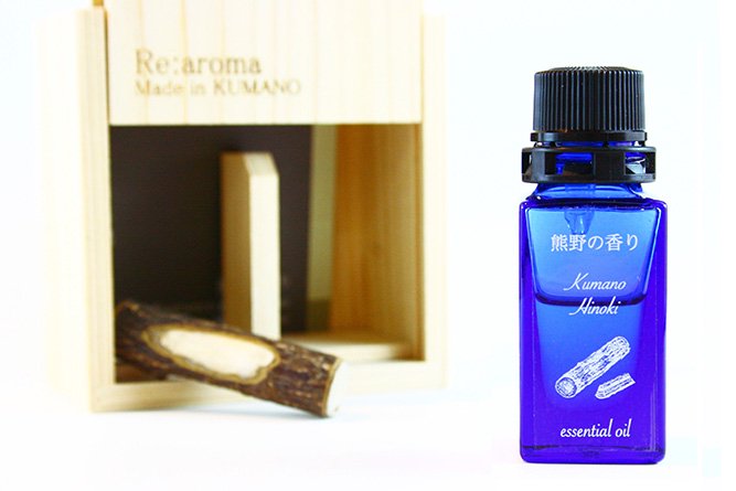 「熊野ヒノキ」木箱入りアロマオイル｜熊野の香り®
