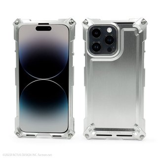 Quattro for iPhone14Pro Max HD シャイニーシルバー　超々ジュラルミン