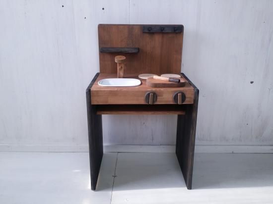 【中古】オーダー品 おままごとキッチン 楽天市場】おままごと キッチン 木製 付属品付き ギフトボックス