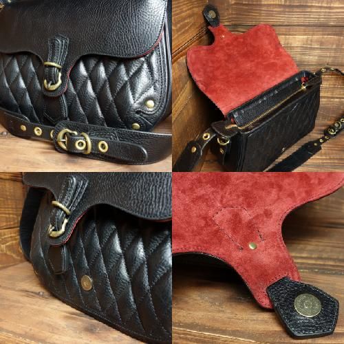 未使用品✨JAIL CRAFT ジェイルクラフト　メッセンジャーバッグ JAIL CRAFT,ジェイルクラフト,レザー,BAG,バッグ,キルティング